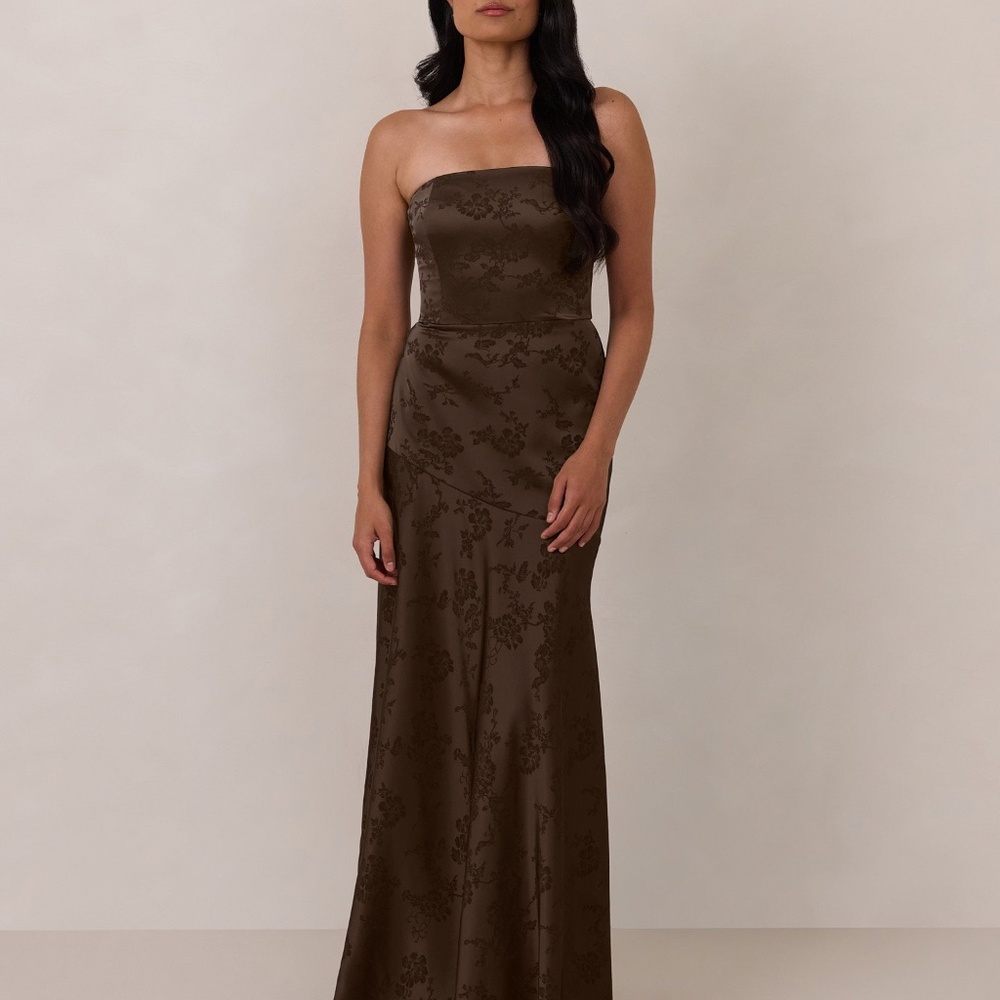 Park & Fifth Delaney Dress Size MM / Espresso Jacquard